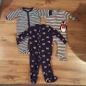 Bundle of Carter's Footed Onesies